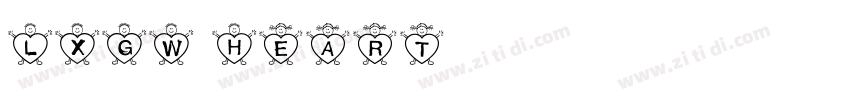 LXGW Heart字体转换